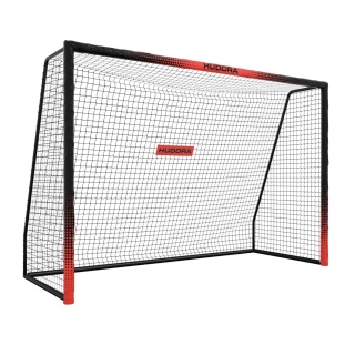 Hudora Fussballtor Pro Tect 300 Advanced (hochwertig, langlebig, einfacher Aufbau) schwarz - 300x200x120cm